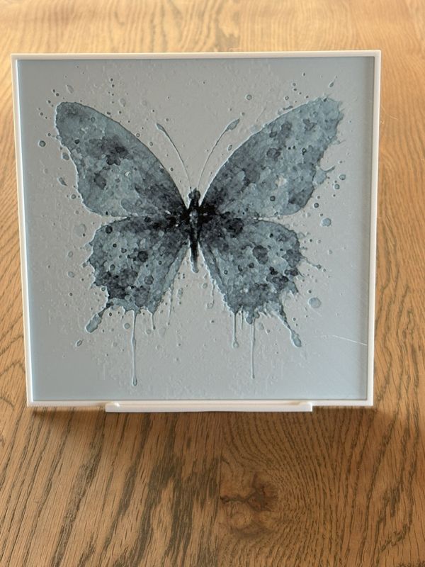 Veggkunst: Chaotic Splatter Butterfly