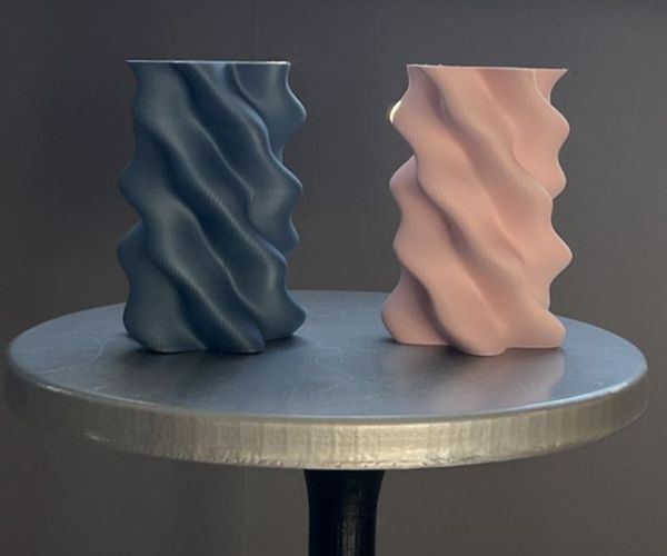 3D-printede vaser i moderne design